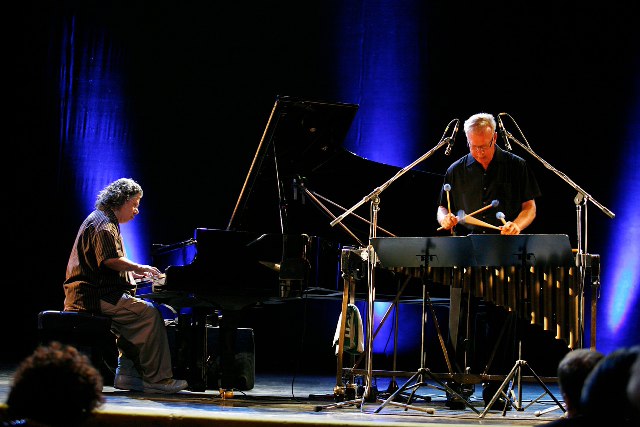 Peter Wockner with Vibraphonist and Composer Gary Burton 28th May 2014